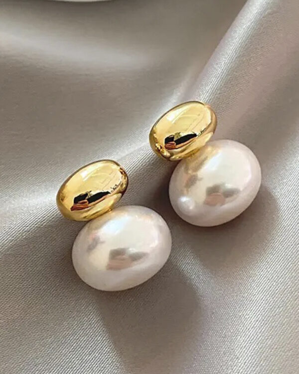 Pearl Earing Gold