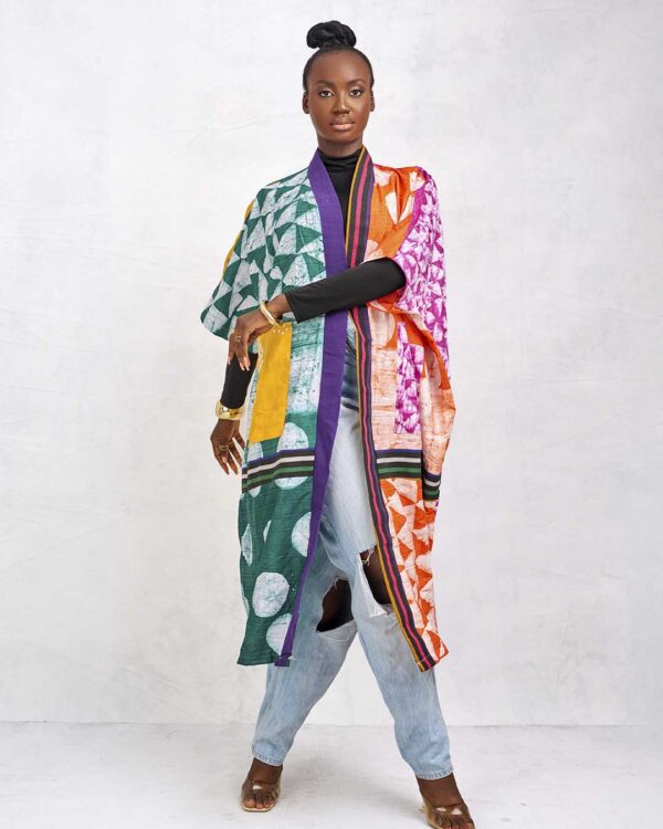Adire Kimono