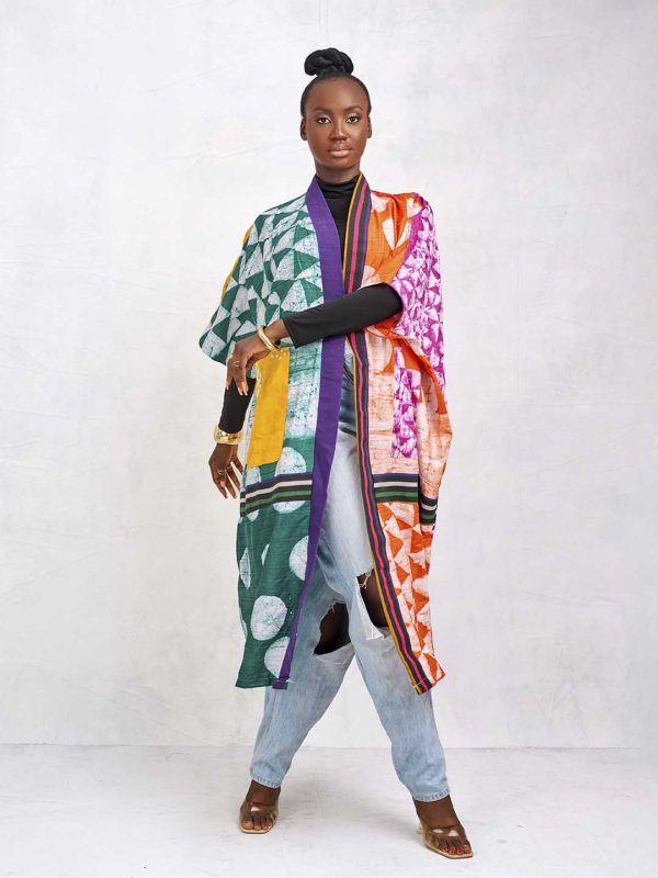 Adire Kimono