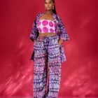 SoniaAuduCouture-Products-2025-Valentine-Adire 3 piece kimono set